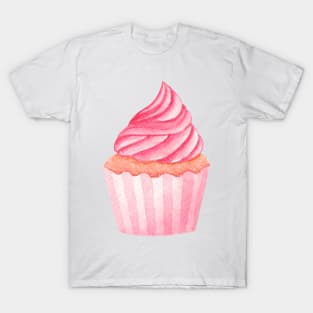 Cupcake watercolor painting T-Shirt